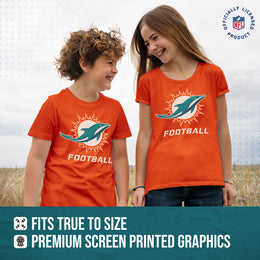 Miami Dolphins NFL Youth Run City Tee - Orange