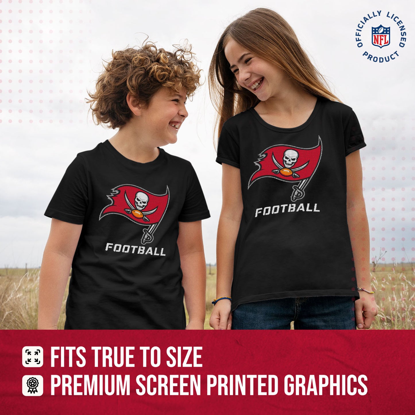 Tampa Bay Buccaneers NFL Youth Run City Tee - Black