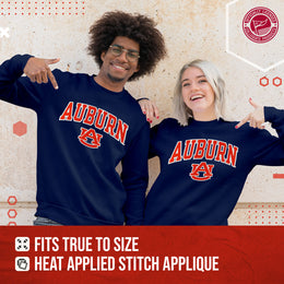 Auburn Tigers NCAA Adult Tackle Twill Crewneck Sweatshirt - Navy