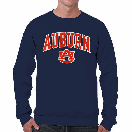 Auburn Tigers NCAA Adult Tackle Twill Crewneck Sweatshirt - Navy