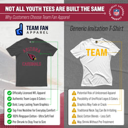Arizona Cardinals NFL Youth Gameday Football T-Shirt - Charcoal