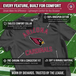 Arizona Cardinals NFL Youth Gameday Football T-Shirt - Charcoal