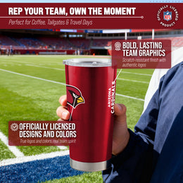 Arizona Cardinals NFL 20oz Gameday Stainless Steel Tumbler - Cardinal