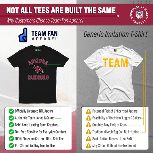 Arizona Cardinals NFL Adult Gameday T-Shirt - Black