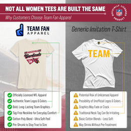 Arizona Cardinals NFL Womens Vintage Charm Tag-Less Soft T-Shirt - Birch