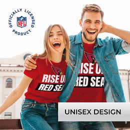 Arizona Cardinals NFL Adult Team Slogan Unisex T-Shirt - Cardinal