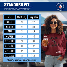 Arizona Cardinals NFL Adult Gameday Football Crewneck Sweatshirt - Cardinal