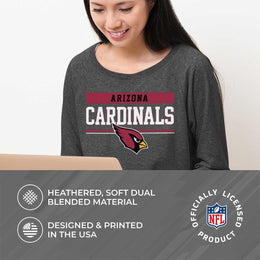 Arizona Cardinals NFL Women's Plus Size Team Block Charcoal Crewneck - Charcoal