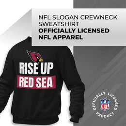 Arizona Cardinals NFL Adult Slogan Crewneck Sweatshirt - Black