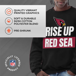 Arizona Cardinals NFL Adult Slogan Crewneck Sweatshirt - Black