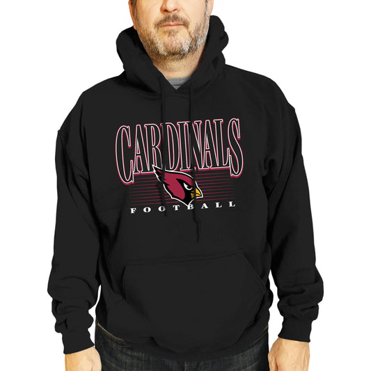 Arizona Cardinals NFL Adult Unisex Overtime Blueprint Soft Fleece Hooded Sweatshirt - Black