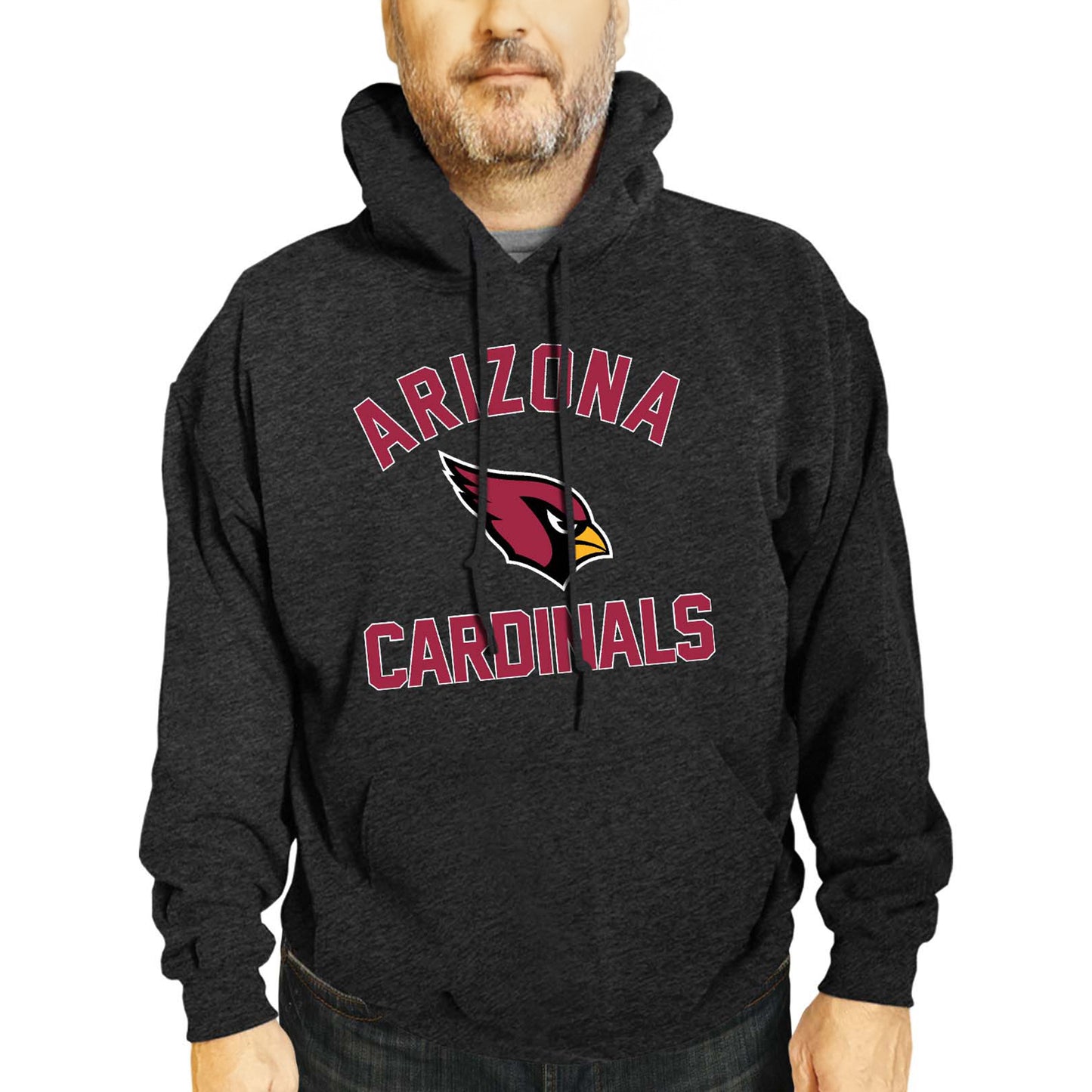 Arizona Cardinals NFL Adult Gameday Hooded Sweatshirt - Charcoal