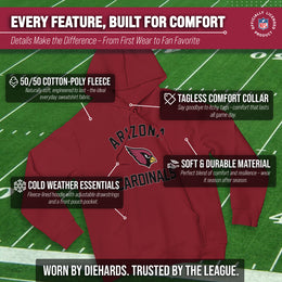 Arizona Cardinals NFL Adult Gameday Hooded Sweatshirt - Cardinal