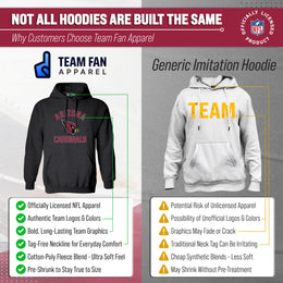 Arizona Cardinals NFL Adult Gameday Hooded Sweatshirt - Charcoal