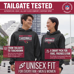 Arizona Cardinals NFL Adult Gameday Charcoal Hooded Sweatshirt - Charcoal