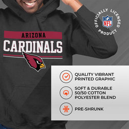 Arizona Cardinals NFL Adult Gameday Charcoal Hooded Sweatshirt - Charcoal