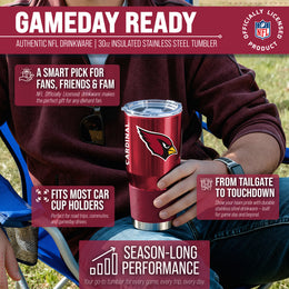 Arizona Cardinals NFL 30oz Gameday Stainless Steel Tumbler - Cardinal