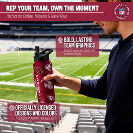 Arizona Cardinals NFL 34Oz Native Quencher Water Bottle - Cardinal