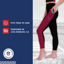 Arizona Cardinals NFL High Waisted Leggings for Women - Black