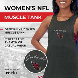 Arizona Cardinals NFL Women's Muscle Tank - Black