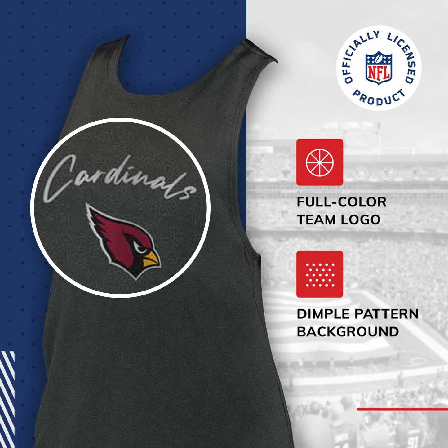 Arizona Cardinals NFL Women's Muscle Tank - Black