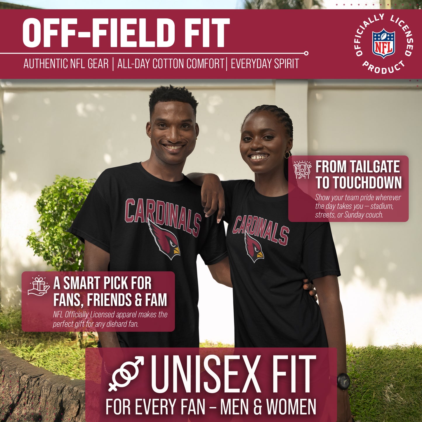 Arizona Cardinals NFL Home Team Tee - Black