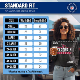 Arizona Cardinals NFL Adult True Fan Crewneck Sweatshirt - Charcoal