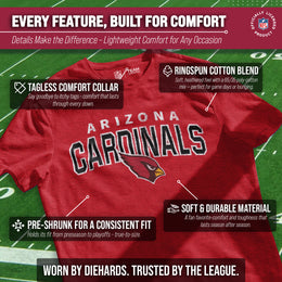 Arizona Cardinals NFL Starting Fresh Short Sleeve Heather T-Shirt - Cardinal