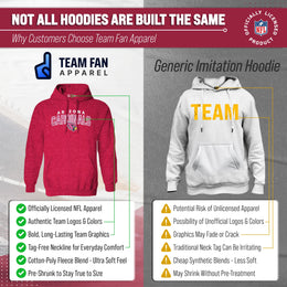 Arizona Cardinals NFL Adult Unisex Starting Fresh Ultra Soft Fleece Hooded Sweatshirt - Cardinal