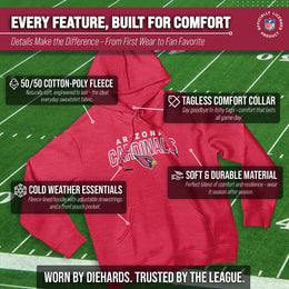 Arizona Cardinals NFL Adult Unisex Starting Fresh Ultra Soft Fleece Hooded Sweatshirt - Cardinal