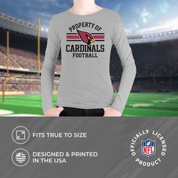 Arizona Cardinals NFL Youth Property Of Long Sleeve Lightweight T Shirt - Sport Gray