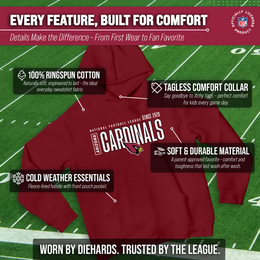 Arizona Cardinals NFL Youth Modern Endzone Football Fleece Hooded Sweatshirt - Cardinal