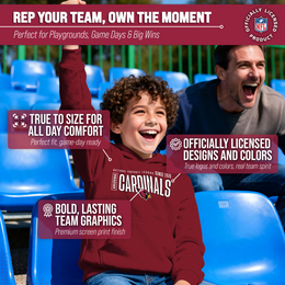 Arizona Cardinals NFL Youth Modern Endzone Football Fleece Hooded Sweatshirt - Cardinal