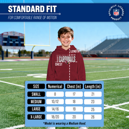 Arizona Cardinals NFL Youth Modern Endzone Football Fleece Hooded Sweatshirt - Cardinal