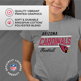 Arizona Cardinals NFL Womens Plus Size Relaxed Fit T-Shirt - Gray
