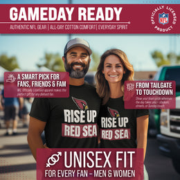 Arizona Cardinals NFL Adult Team Slogan Unisex T-Shirt - Black