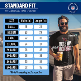 Arizona Cardinals NFL Adult Team Slogan Unisex T-Shirt - Black