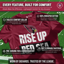 Arizona Cardinals NFL Adult Team Slogan Unisex T-Shirt - Cardinal