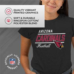 Arizona Cardinals NFL Womens Plus Size Relaxed Fit T-Shirt - Black