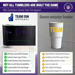 Baltimore Ravens NFL 20oz Gameday Stainless Steel Tumbler - Black