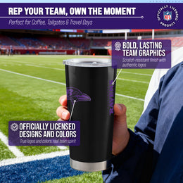 Baltimore Ravens NFL 20oz Gameday Stainless Steel Tumbler - Black