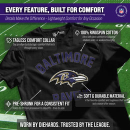 Baltimore Ravens NFL Adult Gameday T-Shirt - Black