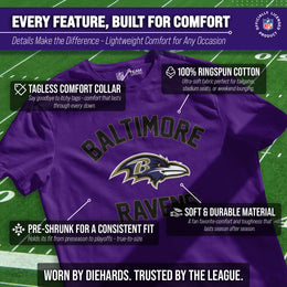 Baltimore Ravens NFL Adult Gameday T-Shirt - Purple