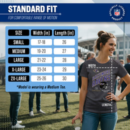 Baltimore Ravens NFL Womens Distressed Helmet Tag-Less Soft T-Shirt - Heather Charcoal