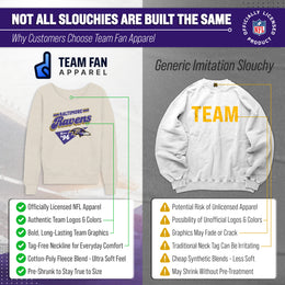 Baltimore Ravens NFL Womens Vintage Charm Slouchy Crewneck - Birch