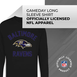 Baltimore Ravens NFL Gameday Adult Long Sleeve Shirt - Black