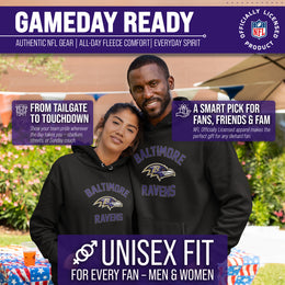 Baltimore Ravens NFL Gameday Adult Hooded Sweatshirt - Black