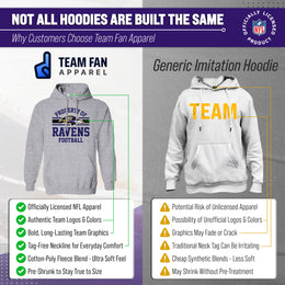Baltimore Ravens NFL Adult Property Of Hooded Sweatshirt - Sport Gray