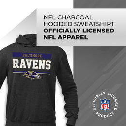 Baltimore Ravens NFL Adult Gameday Charcoal Hooded Sweatshirt - Charcoal