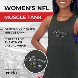 Baltimore Ravens NFL Women's Muscle Tank - Black